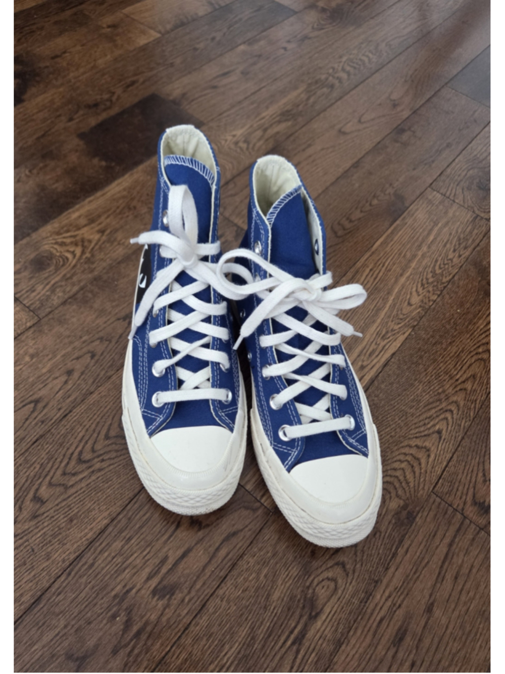 Comme des Garçons x Converse Chuck 70 High Top Sneakers Blue men's 4 wmns 6 - Picture 2 of 7